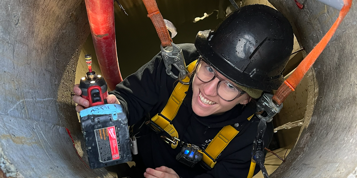 Emily Seeley successfully navigates a virtual plumbing mentorship through the Building Builders program to advance her career on Vancouver Island.